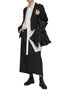 Figure View - Click To Enlarge - Y'S - Slashed Front Notch Lapel Single Breasted Blazer