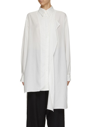 Main View - Click To Enlarge - Y'S - Asymmetrical Hem Long Shirt