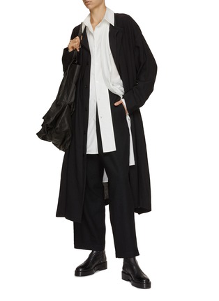Figure View - Click To Enlarge - Y'S - Asymmetrical Hem Long Shirt