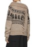 Back View - Click To Enlarge - Y'S - Fringed Rag Wool Knit Jacket