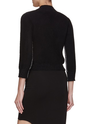 Back View - Click To Enlarge - N°21 - Cropped Knit Cardigan