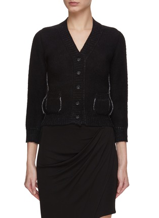 Main View - Click To Enlarge - N°21 - Cropped Knit Cardigan