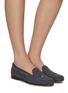Figure View - Click To Enlarge - STUBBS & WOOTTON - Tassel Embroidered Felt Loafers