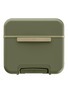 Back View - Click To Enlarge - JULY - Checked Trunk Suitcase — Matte Moss Green