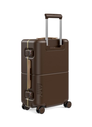 Back View - Click To Enlarge - JULY - Carry On Trunk — Matte Brown