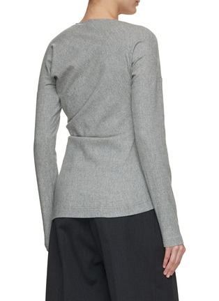 Back View - Click To Enlarge - TOTEME - Twisted Flannel Top