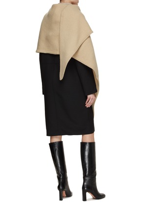 Back View - Click To Enlarge - TOTEME - Maxi Wool Scarf