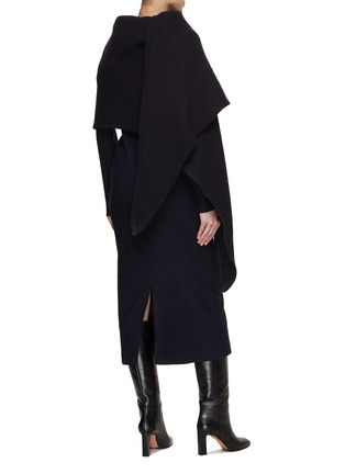 Back View - Click To Enlarge - TOTEME - Maxi Wool Scarf