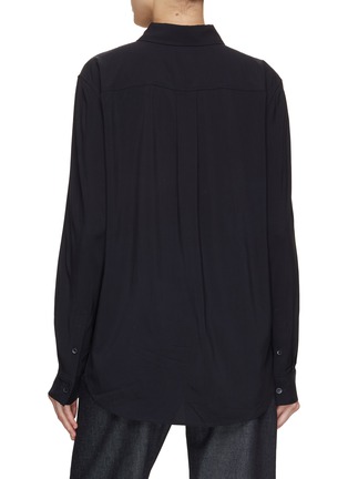 Back View - Click To Enlarge - TOTEME - Drape Front Shirt
