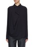 Main View - Click To Enlarge - TOTEME - Drape Front Shirt