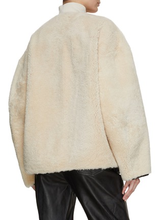 Back View - Click To Enlarge - TOTEME - Teddy Shearling Clasp Jacket