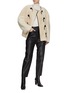 Figure View - Click To Enlarge - TOTEME - Teddy Shearling Clasp Jacket