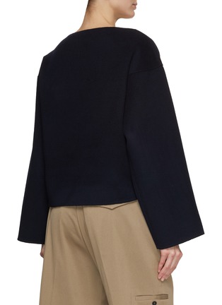 Back View - Click To Enlarge - TOTEME - Doublé Wool Top