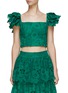Main View - Click To Enlarge - ALICE & OLIVIA - Tawny Cropped Top