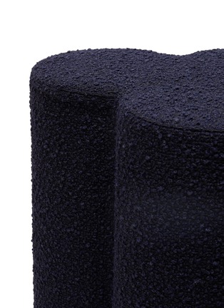 Detail View - Click To Enlarge - POLSPOTTEN - Clover Stool Boucle — Dark Blue
