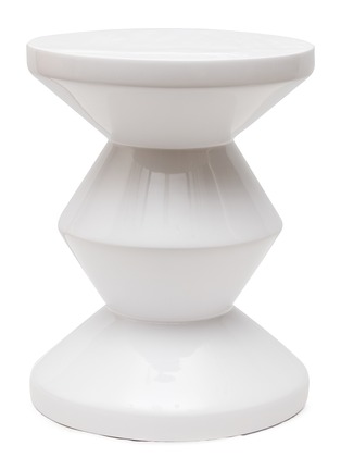 Main View - Click To Enlarge - POLSPOTTEN - Zig Zag Stool — White
