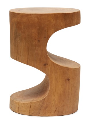 Main View - Click To Enlarge - POLSPOTTEN - Double Arch Stool — Cognac