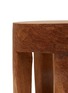 Detail View - Click To Enlarge - POLSPOTTEN - Round Four Square Legs Stool — Cognac