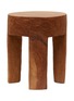 Main View - Click To Enlarge - POLSPOTTEN - Round Four Square Legs Stool — Cognac