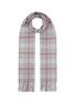 Main View - Click To Enlarge - COLOMBO - Fringed Check Cashmere Scarf