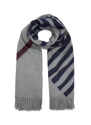 Main View - Click To Enlarge - COLOMBO - Line Print Cashmere Scarf