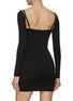 Back View - Click To Enlarge - T BY ALEXANDER WANG - Logo Elastic Straps Jersey Mini Dress