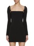 Main View - Click To Enlarge - T BY ALEXANDER WANG - Logo Elastic Straps Jersey Mini Dress