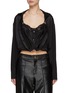 Main View - Click To Enlarge - T BY ALEXANDER WANG - Cami Insert Silk Button Up Shirt