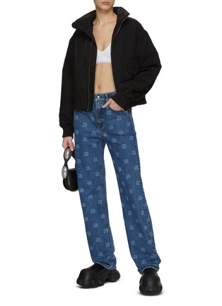 Figure View - Click To Enlarge - ALEXANDER WANG - Mid Rise Straight Leg Jeans