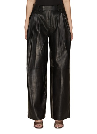 Main View - Click To Enlarge - ALEXANDERWANG - Embossed Logo Baggy Tailored Pants