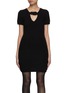 Main View - Click To Enlarge - ALEXANDER WANG - Crochet Covered Chain Mini Dress