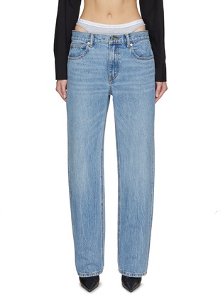 Main View - Click To Enlarge - ALEXANDERWANG - Integrated Briefs Loose Fit Jeans