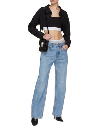 Figure View - Click To Enlarge - ALEXANDERWANG - Integrated Briefs Loose Fit Jeans