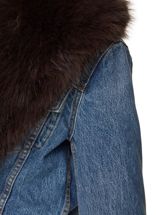  - ALEXANDERWANG - Faux Fur Collar Denim Jacket