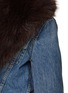  - ALEXANDER WANG - Faux Fur Collar Denim Jacket