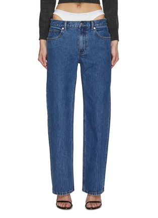 Main View - Click To Enlarge - ALEXANDER WANG - Integrated Briefs Loose Fit Jeans