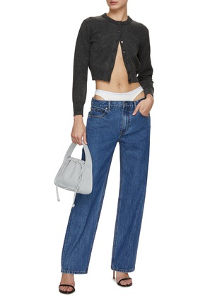 Figure View - Click To Enlarge - ALEXANDER WANG - Integrated Briefs Loose Fit Jeans