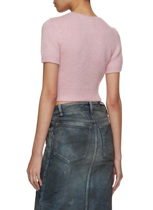 Back View - Click To Enlarge - ALEXANDER WANG - Crochet Covered Chain T-Shirt