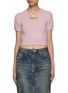 Main View - Click To Enlarge - ALEXANDERWANG - Crochet Covered Chain T-Shirt