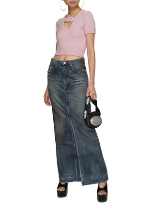 Figure View - Click To Enlarge - ALEXANDERWANG - Crochet Covered Chain T-Shirt