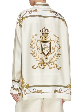 Back View - Click To Enlarge - ALEXANDERWANG - Baroque Print Button Down Silk Shirt
