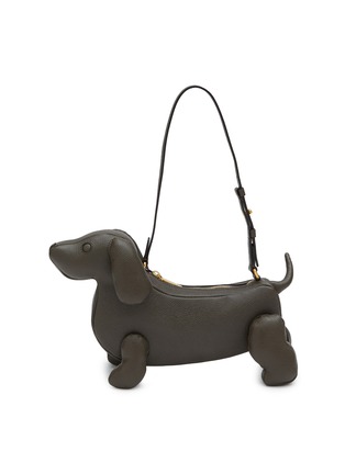 Main View - Click To Enlarge - THOM BROWNE - Hector Leather Baguette Bag