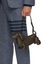Figure View - Click To Enlarge - THOM BROWNE - Hector Leather Baguette Bag