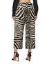 Back View - Click To Enlarge - ALEXANDER WANG - Zebra Print Cropped Pants