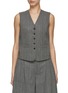 Main View - Click To Enlarge - ALEXANDER WANG - Hotfix V-neck Tailored Vest