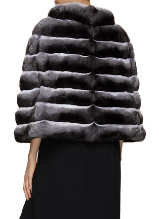 Back View - Click To Enlarge - FABIO GAVAZZI - Collared Chinchilla Fur Cape