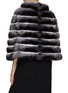 Back View - Click To Enlarge - FABIO GAVAZZI - Collared Chinchilla Fur Cape