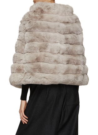Back View - Click To Enlarge - FABIO GAVAZZI - Collared Chinchilla Fur Cape