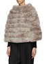 Front View - Click To Enlarge - FABIO GAVAZZI - Collared Chinchilla Fur Cape