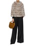 Figure View - Click To Enlarge - FABIO GAVAZZI - Collared Chinchilla Fur Cape